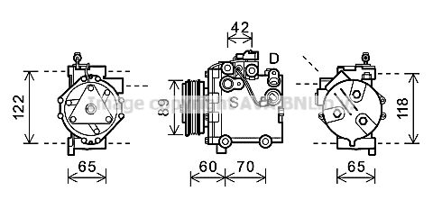 AVA QUALITY COOLING Kompresors, Gaisa kond. sistēma SZAK125